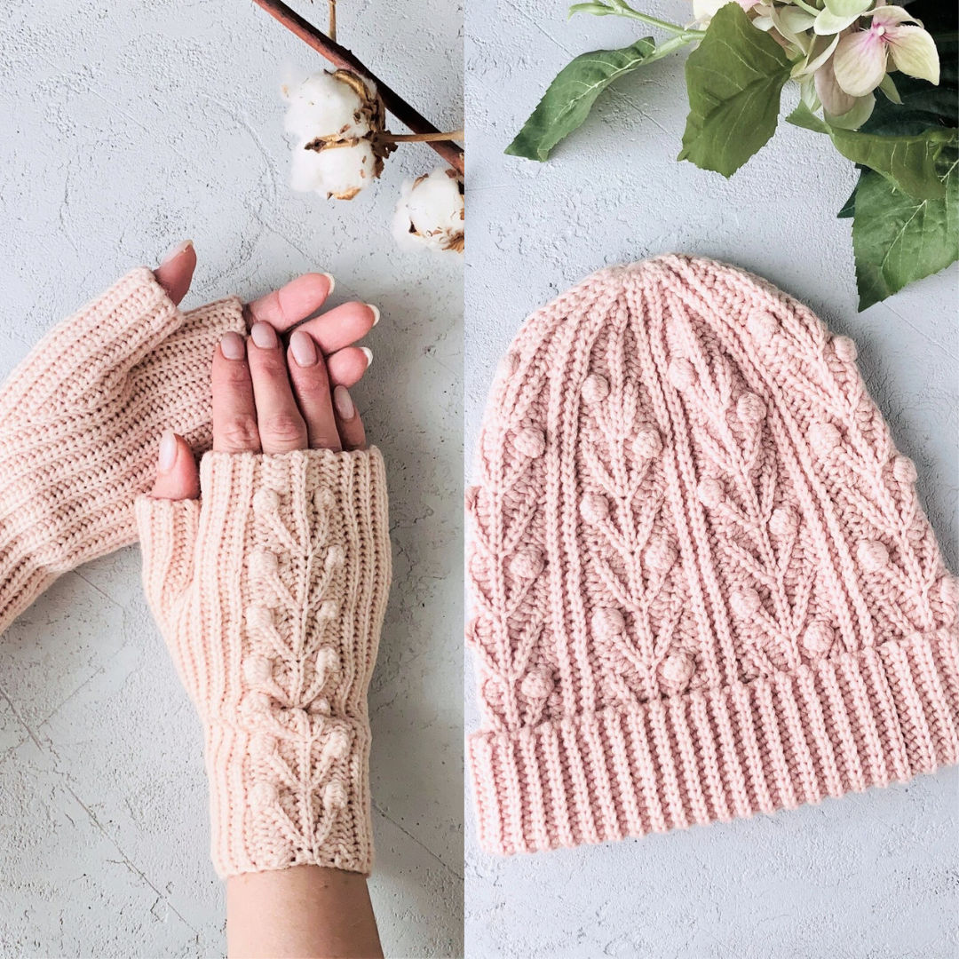 Winter Berry Hat & Mitts Set β Crochet Pattern (PDF)