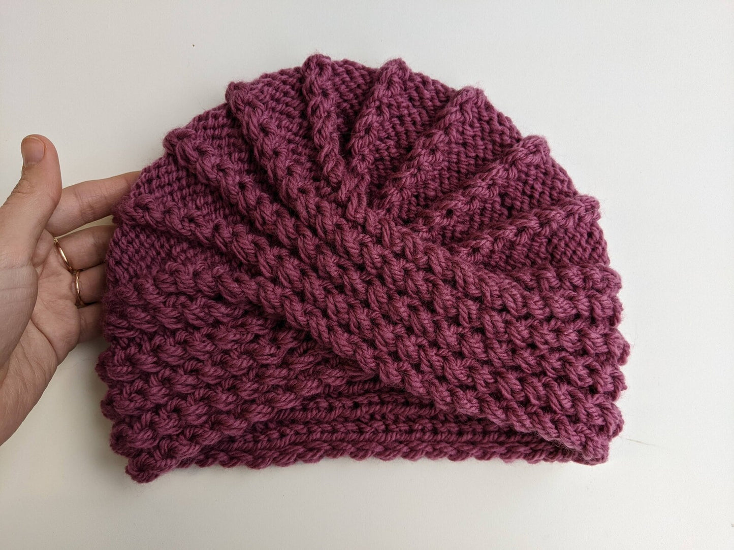 Knit Turban Hat Pattern PDF
