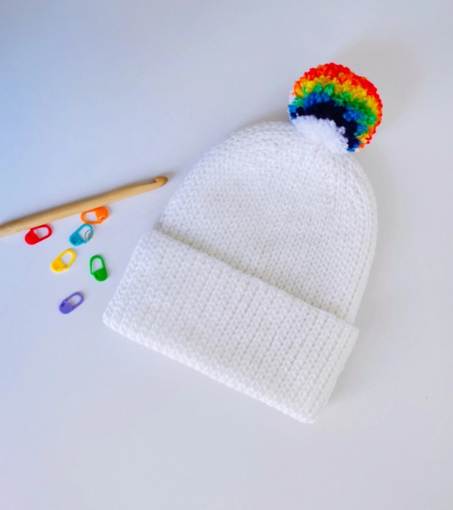 🧶 Knit-Look Crochet Beanie – Cozy Hat Pattern (PDF) ❄️