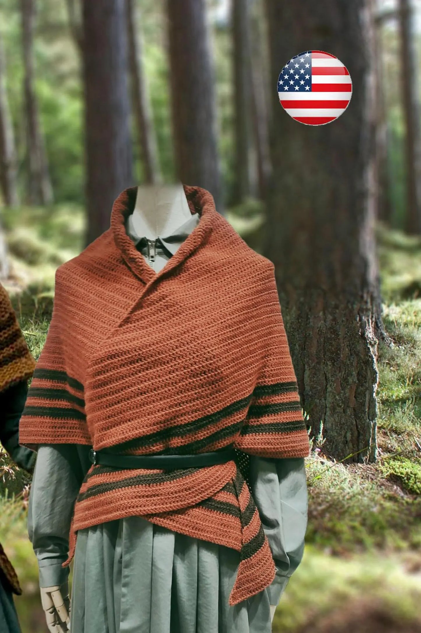 🧶✨ Outlander Shawl – Crochet Pattern PDF 🏴
