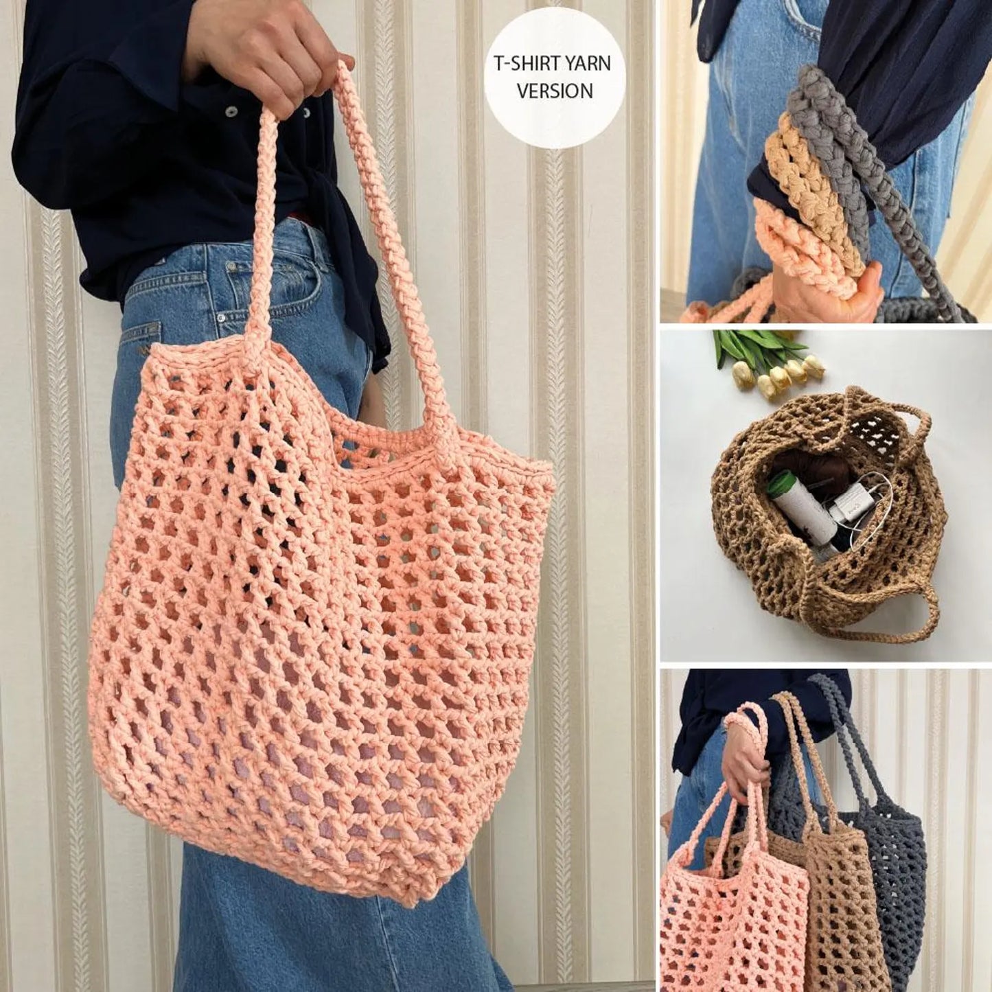Breezy Mesh Market Tote Crochet Pattern