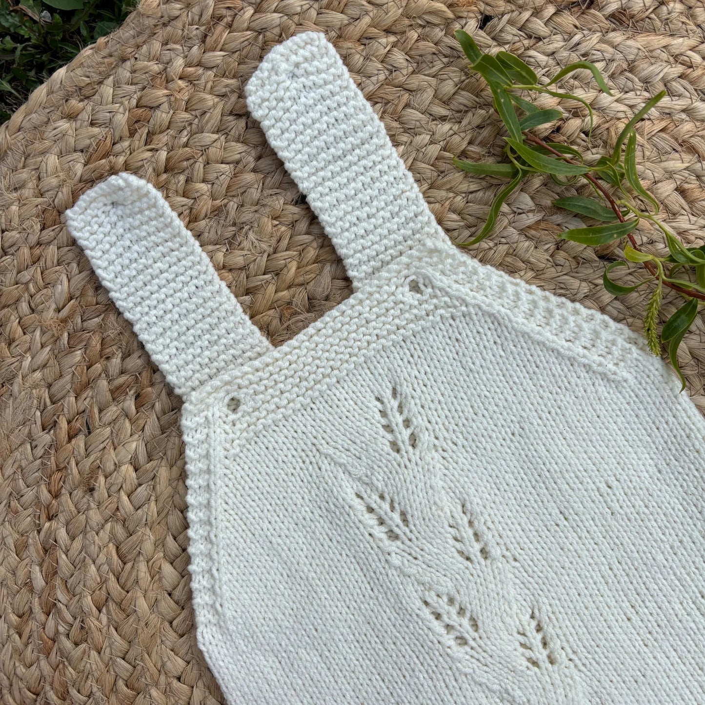 Aveline Baby Romper Knitting Pattern PDF