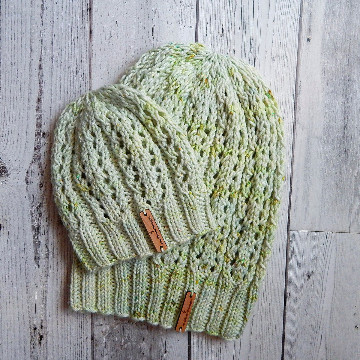 Plum Creek Lace Beanie Knitting Pattern PDF 🧶