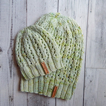 Plum Creek Lace Beanie Knitting Pattern PDF 🧶