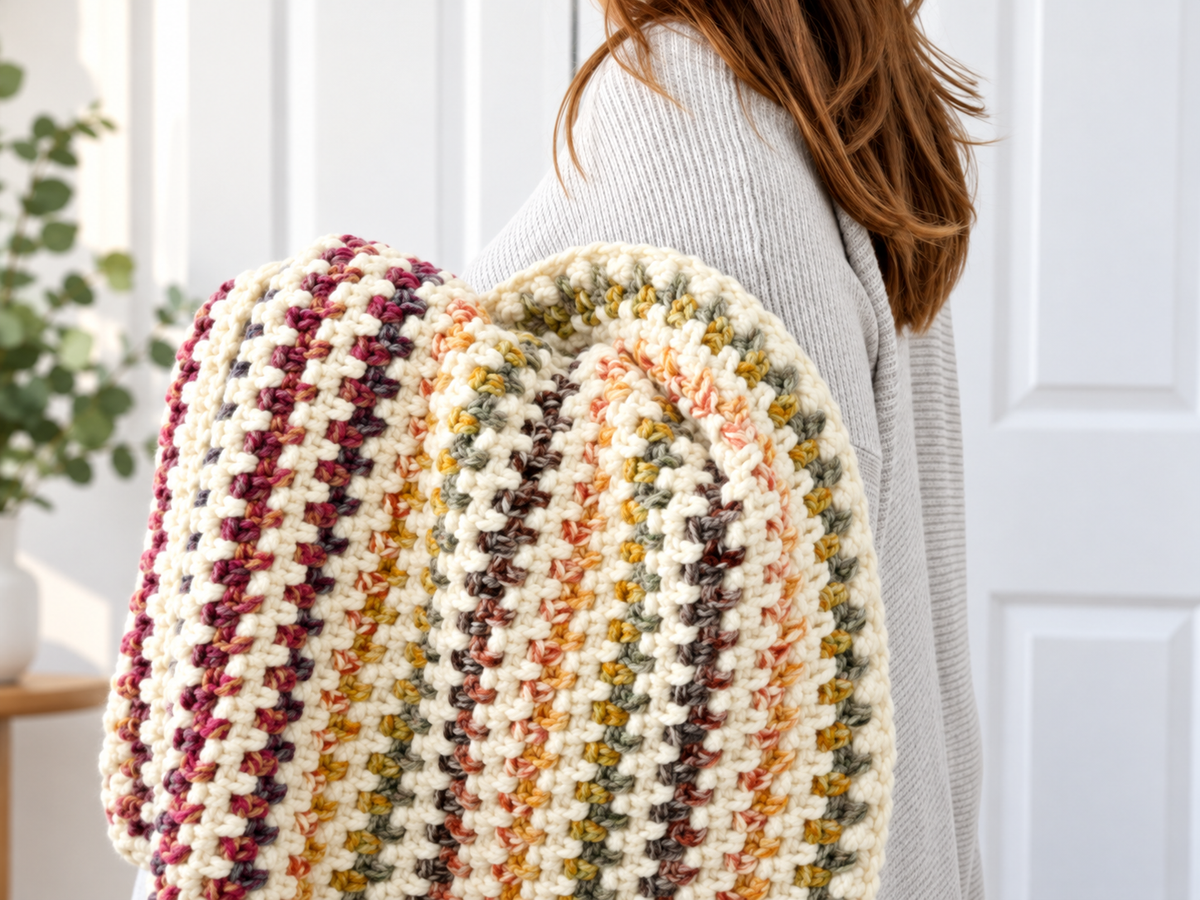 Modern Cozy Blanket Crochet Pattern | Baby & Adult PDF