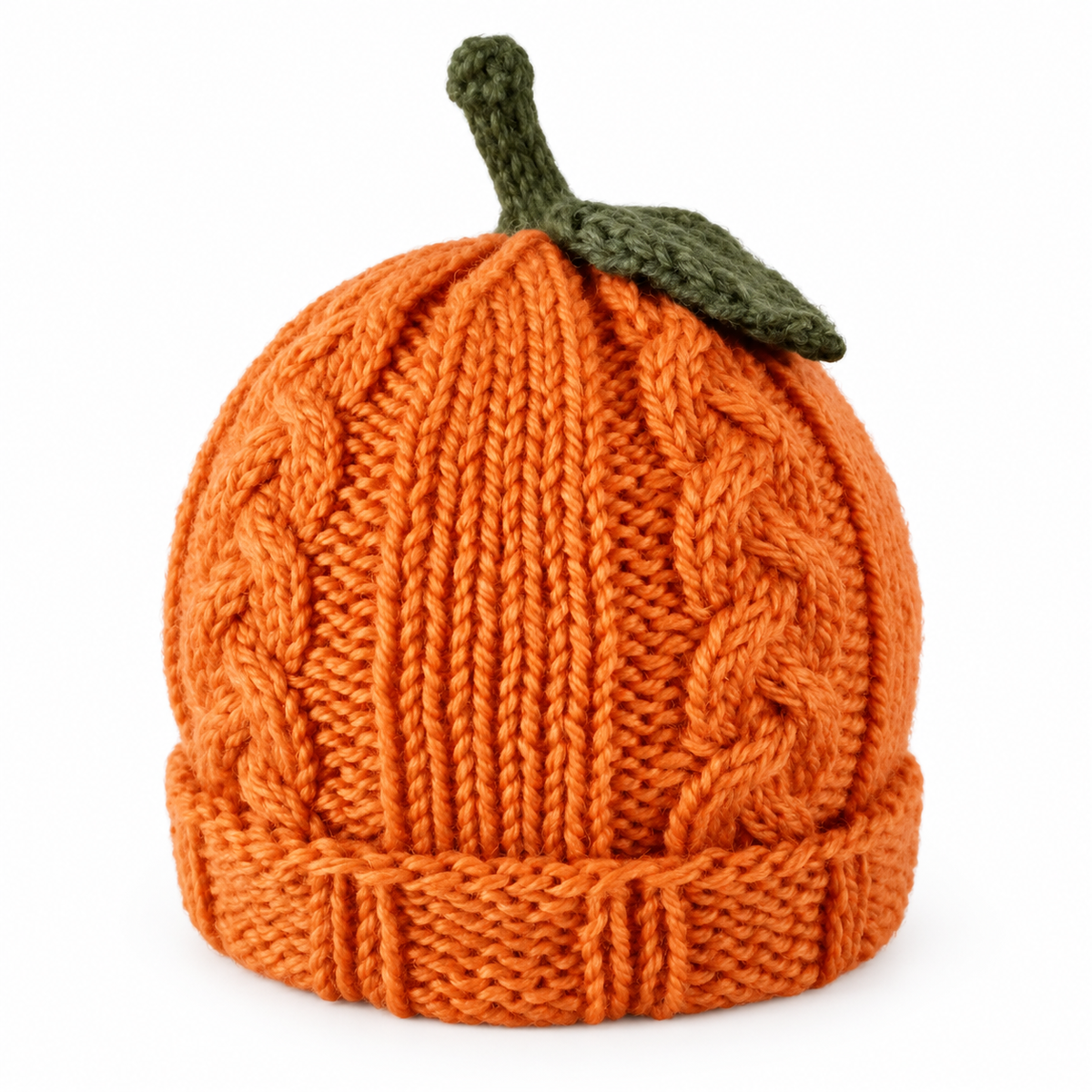 Fall Baby Beanie Knitting Patterns | Apple Pumpkin Acorn