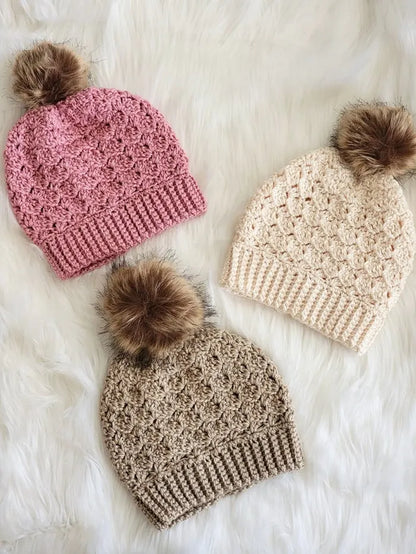 🌸 Blossom Beanie Crochet Pattern PDF