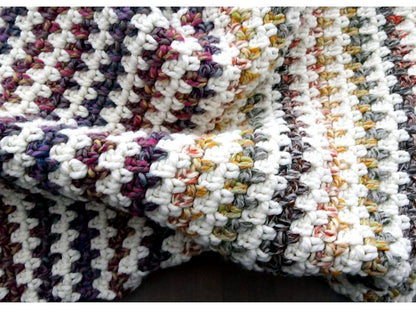 Modern Cozy Blanket Crochet Pattern | Baby & Adult PDF