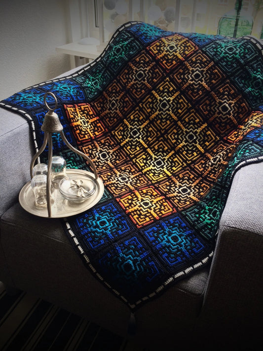Medina Mosaic Crochet Pattern – Vibrant Tiles Design 🧶