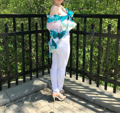 Butterfly Shawl – Elegant Knit & Crochet Pattern (PDF) 🦋🧶