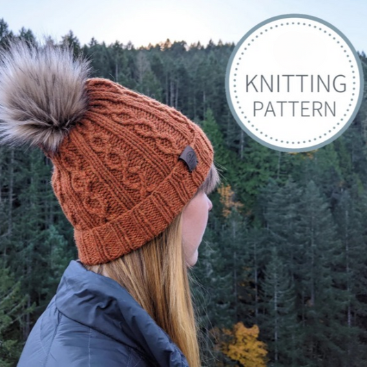 🧶 Fossdale Cable Knit Hat – Cozy & Stylish Beanie Pattern 🧡