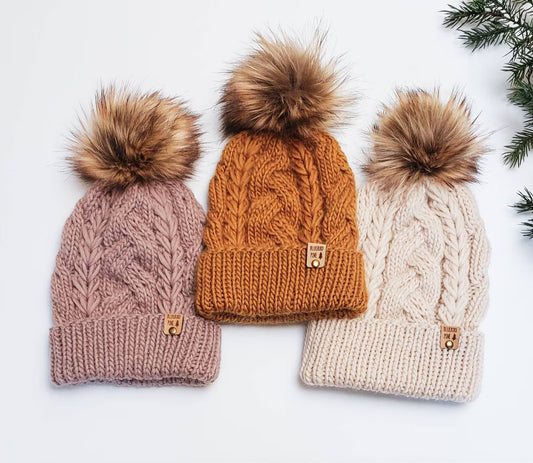 Ammil Beanie – Cable Knit Hat Pattern ❄️🧶