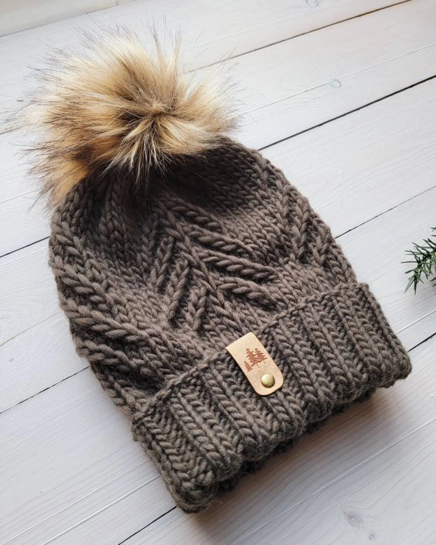 🌲 Into The Pines Beanie – Bulky Knit Hat Pattern 🧶