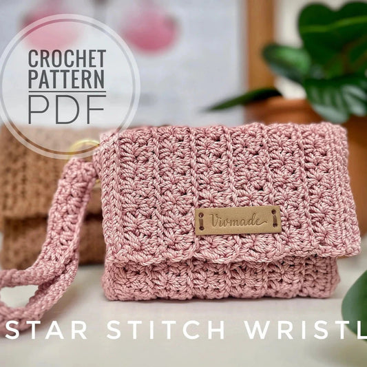 🌟 Star Stitch Bracelet & Purse – Crochet Pattern Set 👜✨