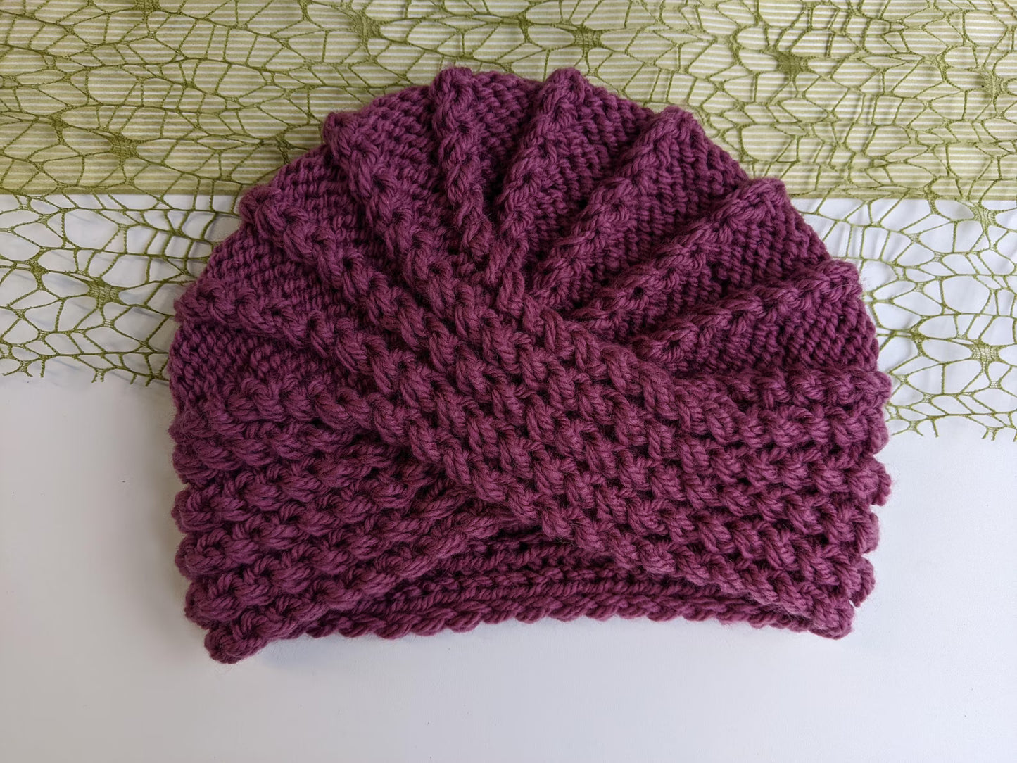 Knit Turban Hat Pattern PDF