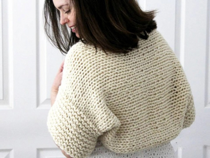 Linanna Chunky Knit Bolero Cardigan Pattern
