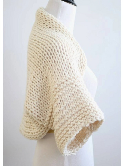 Linanna Chunky Knit Bolero Cardigan Pattern