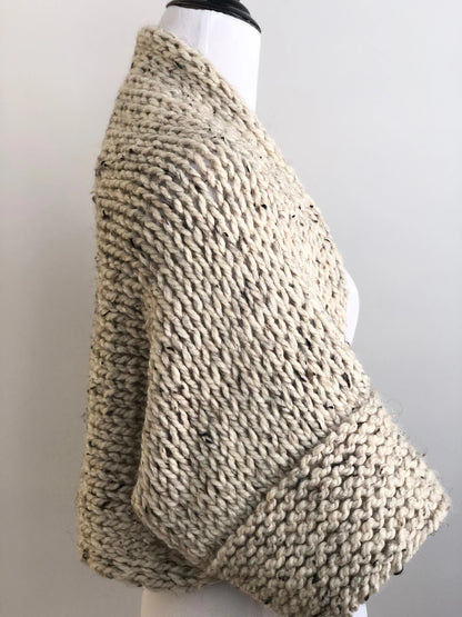 Linanna Chunky Knit Bolero Cardigan Pattern