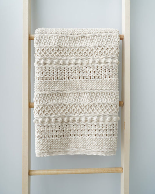 Easy Crochet Throw – 9 Sizes (PDF)