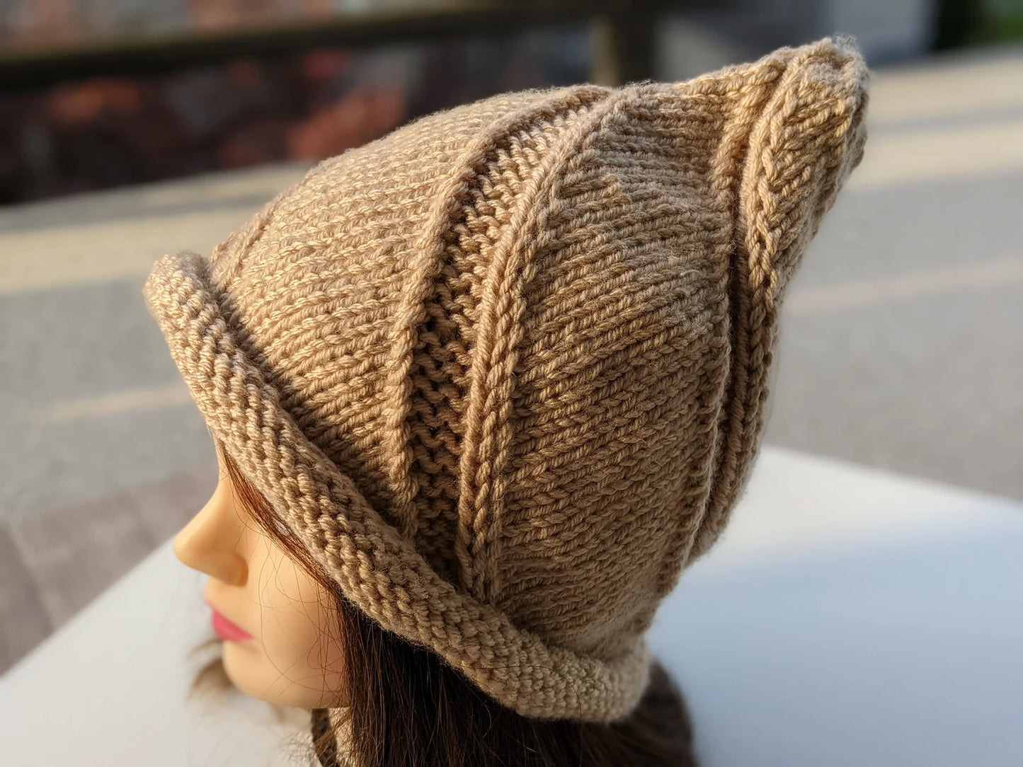 Swirl Witch Hat Knitting Pattern PDF