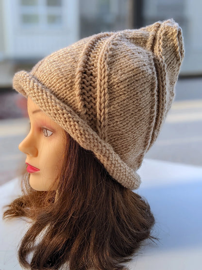 Swirl Witch Hat Knitting Pattern PDF