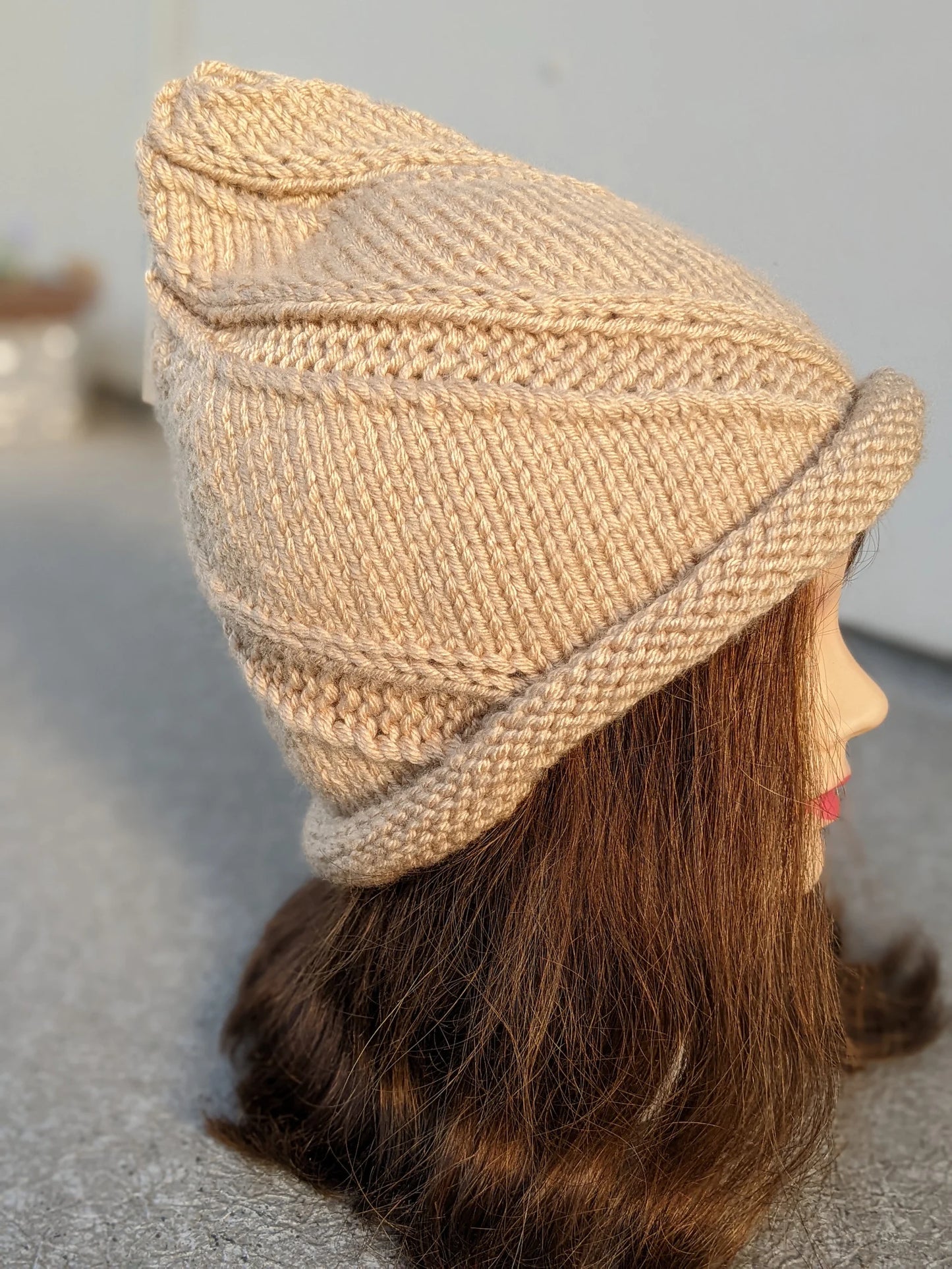Swirl Witch Hat Knitting Pattern PDF