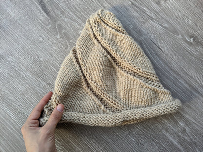 Swirl Witch Hat Knitting Pattern PDF
