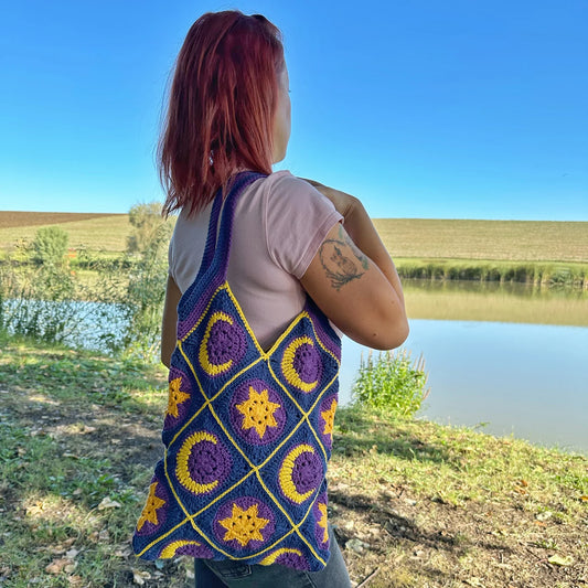 ⭐ Starluma Crochet Bag – Bold Motif Tote Pattern