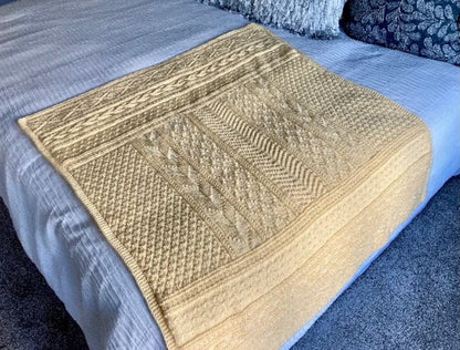🧶 Easy Knit & Purl Blanket – 10 Sizes PDF
