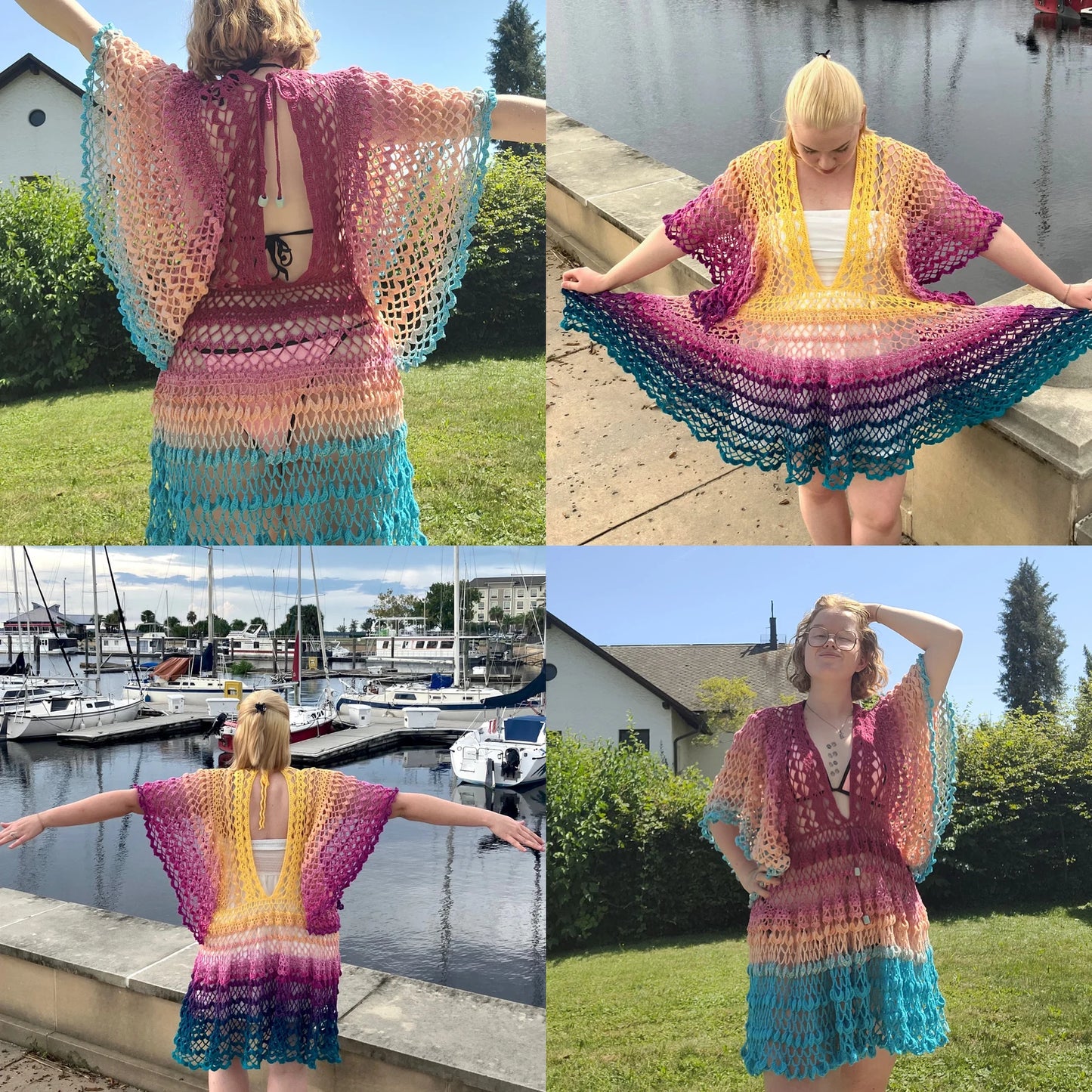 ☀️ Boho Summer Cover-Up Crochet Pattern (PDF)