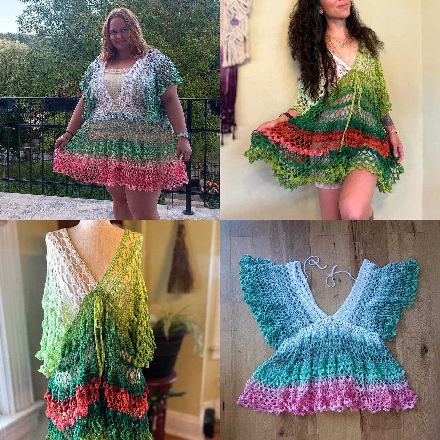 ☀️ Boho Summer Cover-Up Crochet Pattern (PDF)