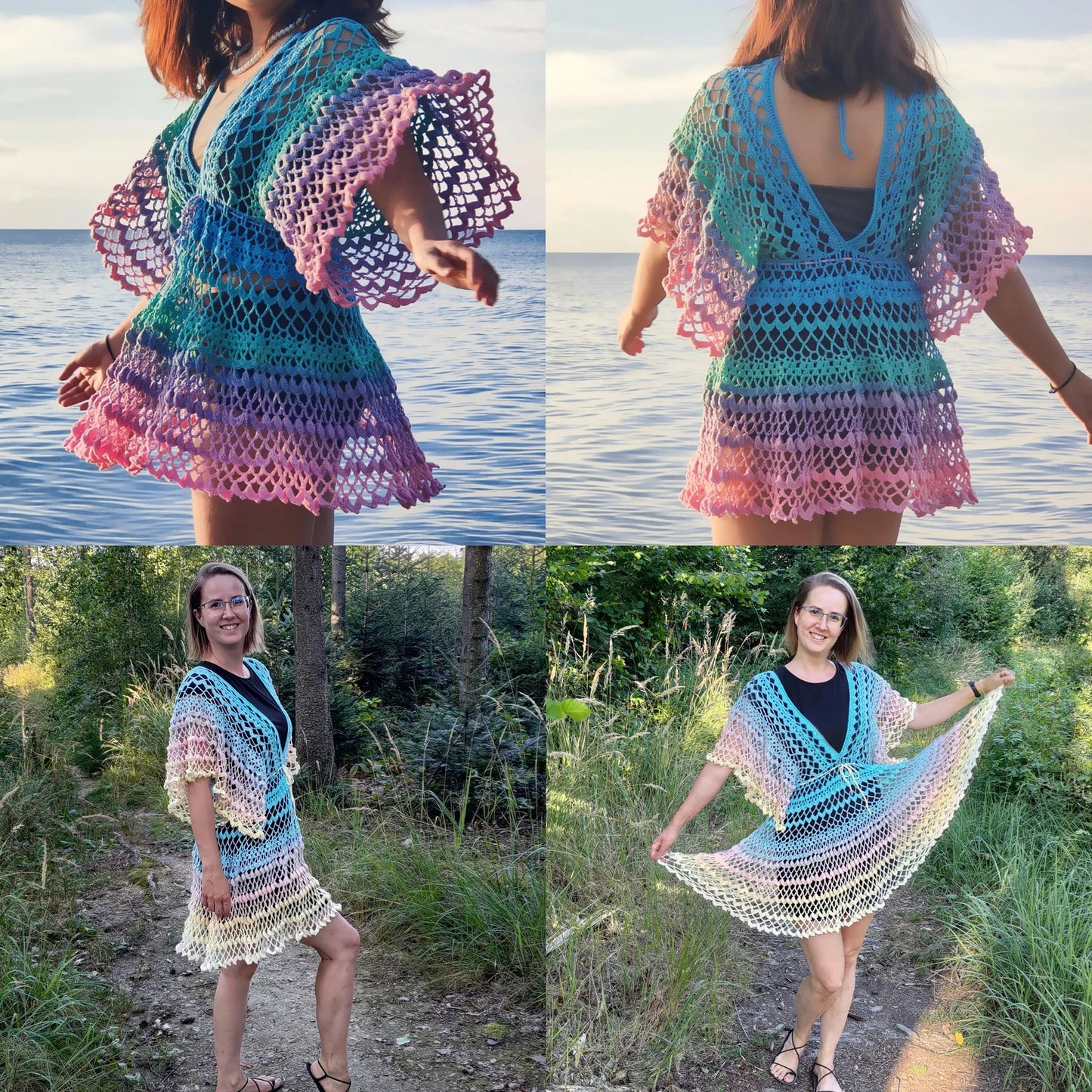 ☀️ Boho Summer Cover-Up Crochet Pattern (PDF)