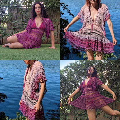 ☀️ Boho Summer Cover-Up Crochet Pattern (PDF)