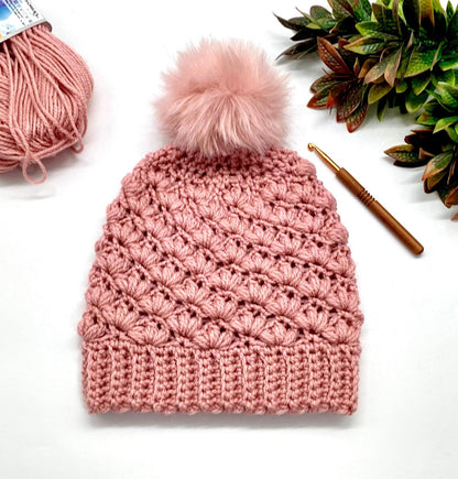 🌸 Blossom Beanie Crochet Pattern PDF