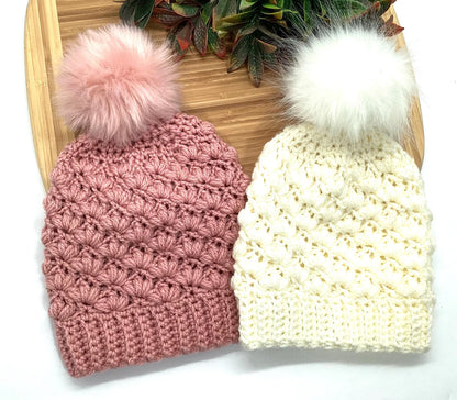 🌸 Blossom Beanie Crochet Pattern PDF