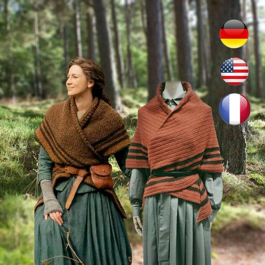 🧶✨ Outlander Shawl – Crochet Pattern PDF 🏴