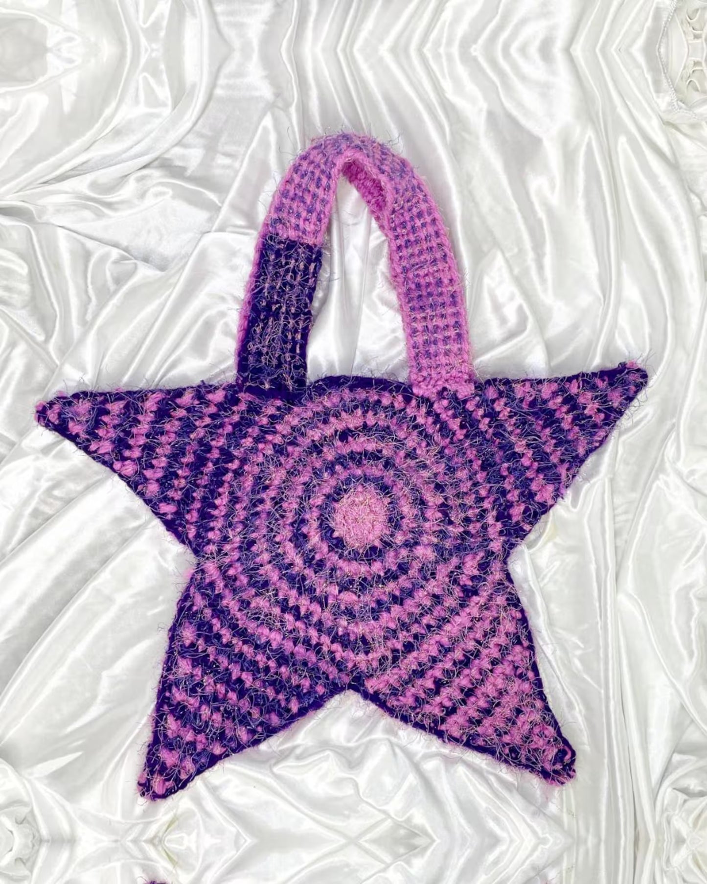 ⭐ Star Crochet Bag Pattern – Easy Beginner Tote ✨