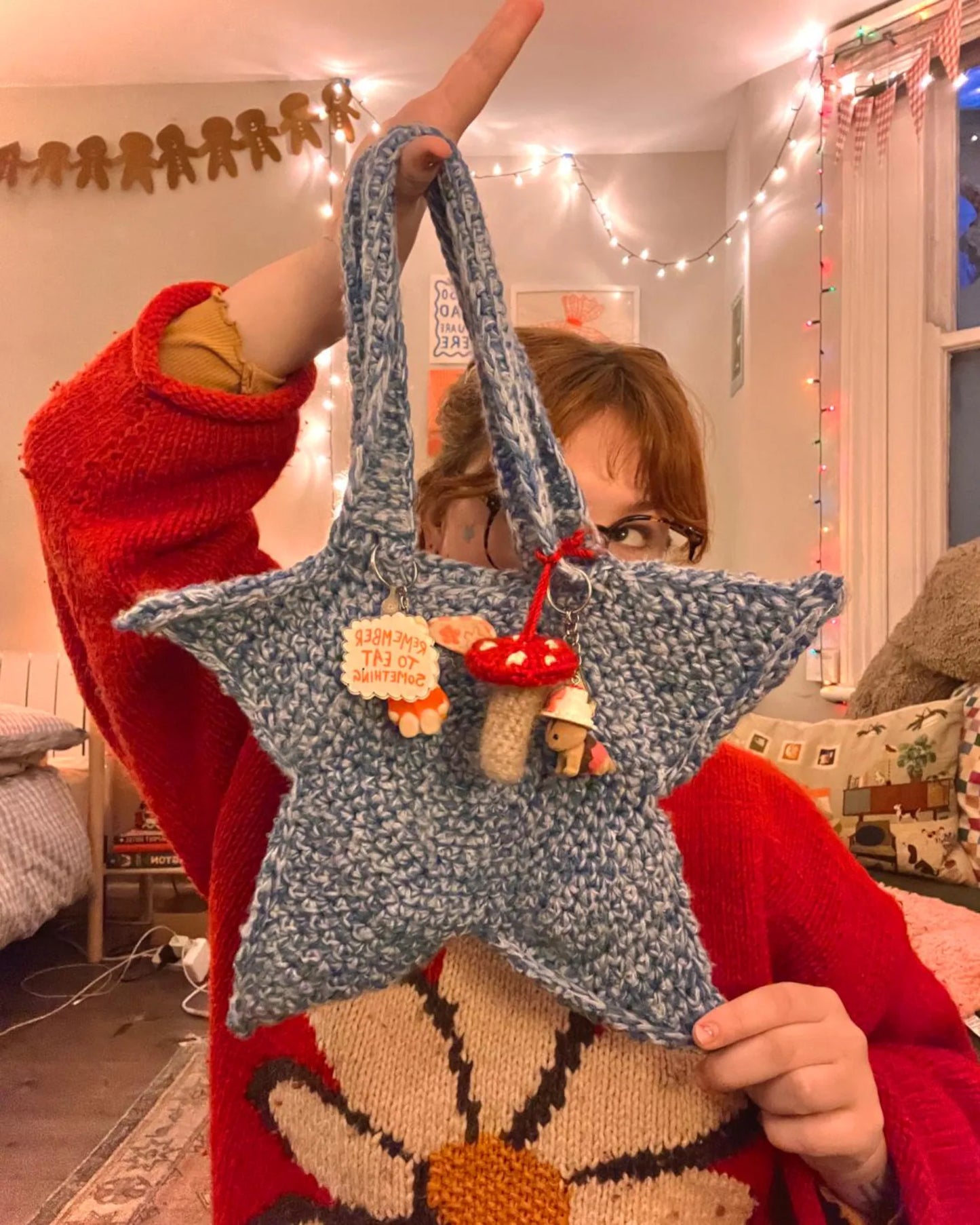 ⭐ Star Crochet Bag Pattern – Easy Beginner Tote ✨