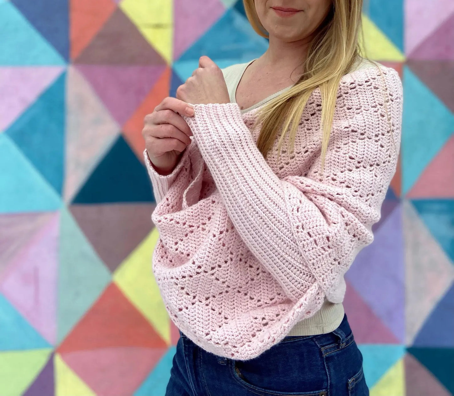 ✨ Cozy Sleeve Scarf Wrap – Easy Crochet Pattern (All Sizes PDF) 🧶💫