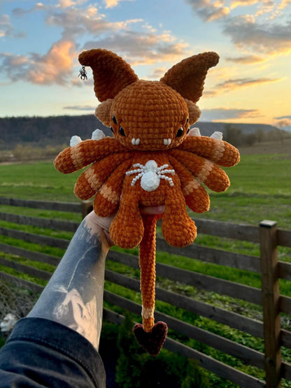 🕷️ Little Web Monster – Amigurumi Crochet Pattern 🧶