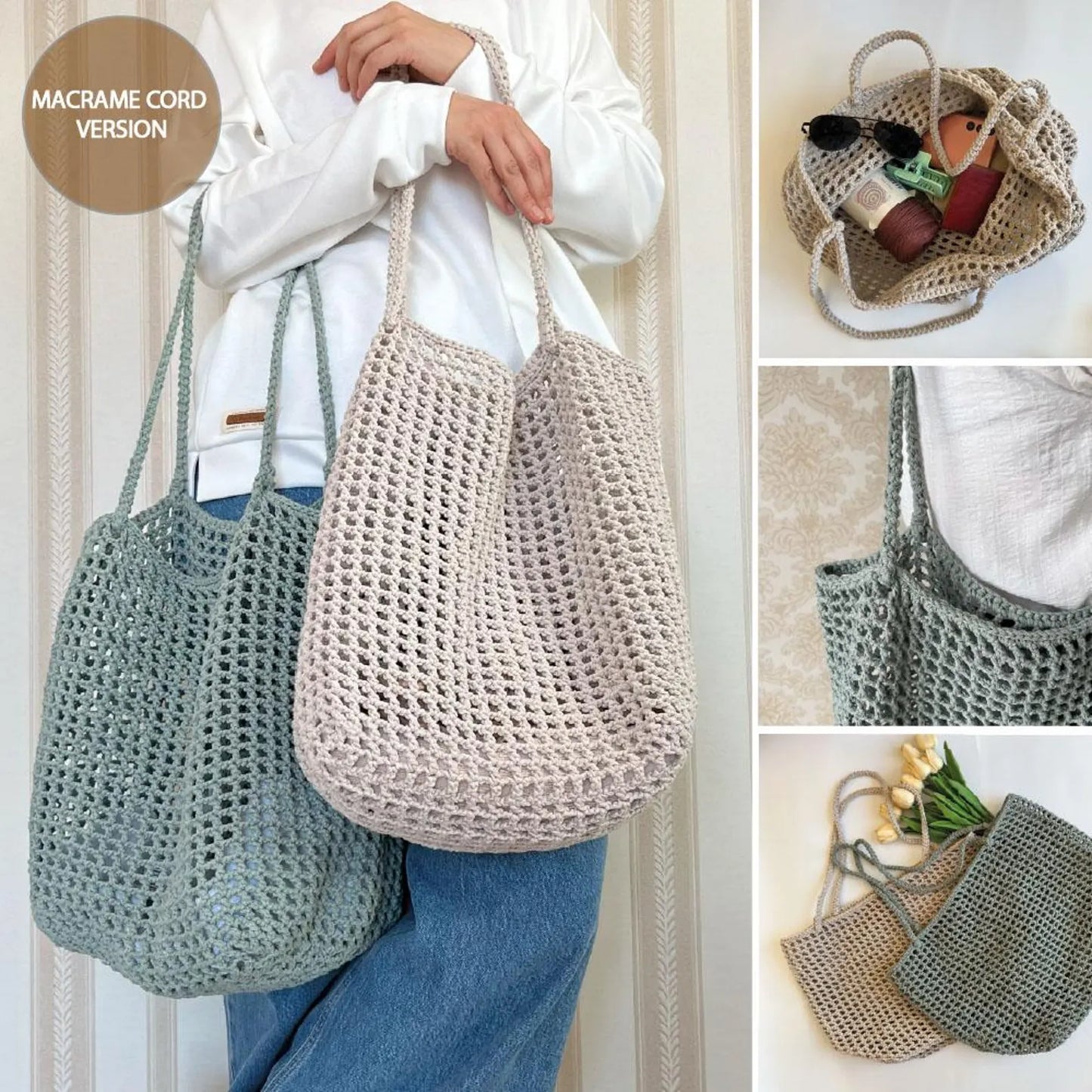 Breezy Mesh Market Tote Crochet Pattern