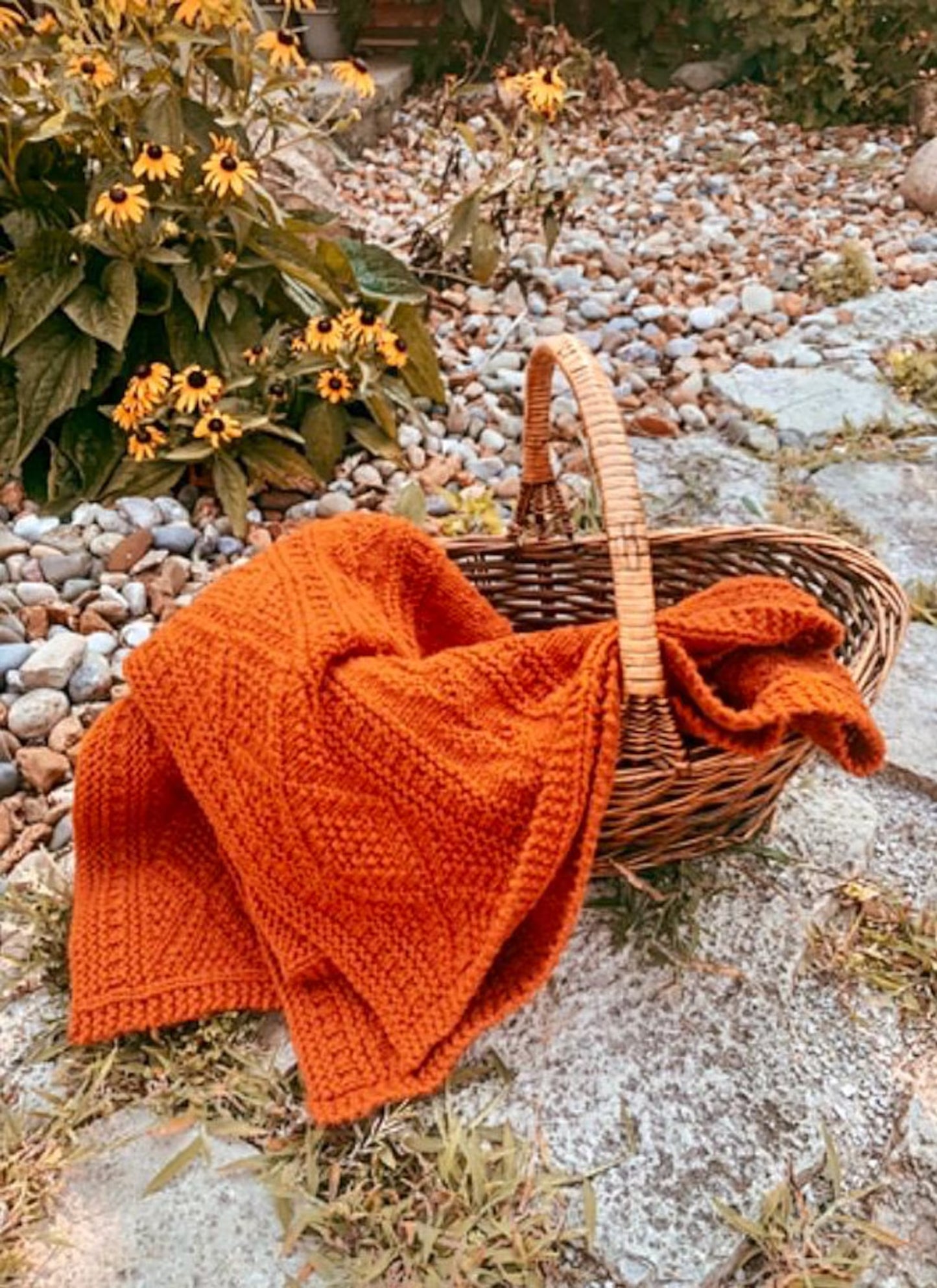 🧶 Easy Knit & Purl Blanket – 10 Sizes PDF