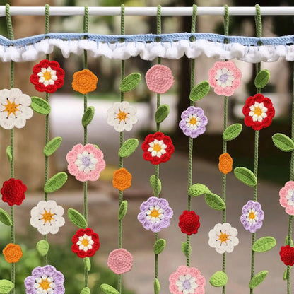 🌸 Bloomy Breeze Curtain – 2-in-1 Crochet Flower Garland Pattern 🌿