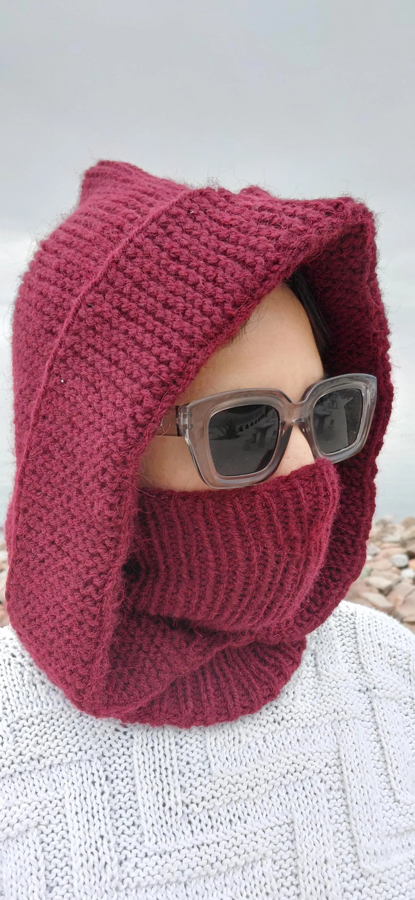 ❄️ Ultimate Winter Balaclava – Knit Hood + Mask Pattern 🧶