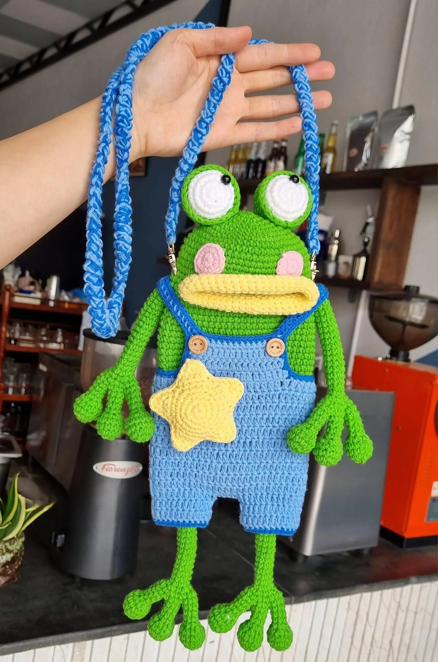 🐸 Frog Handbag Crochet Pattern PDF
