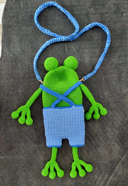 🐸 Frog Handbag Crochet Pattern PDF