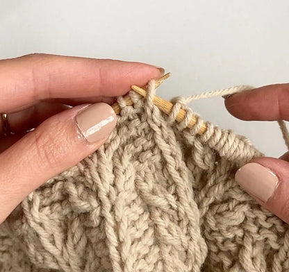 Golden Fields Textured Knit Blanket PDF