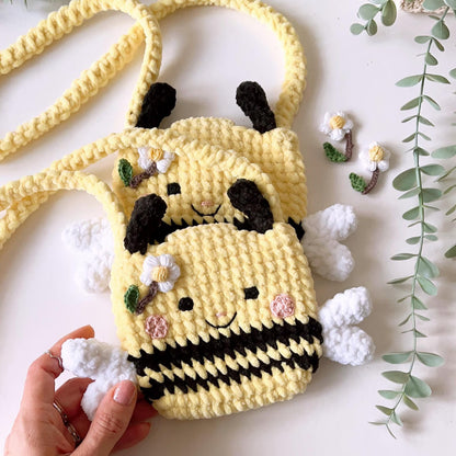🐝 Bee Crossbody Bag Crochet Pattern ✨ PDF ✨
