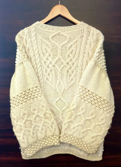 Aran Celtic Cable Sweater Knitting Pattern PDF