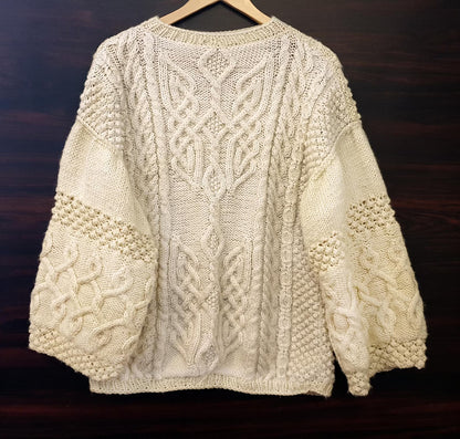 Aran Celtic Cable Sweater Knitting Pattern PDF